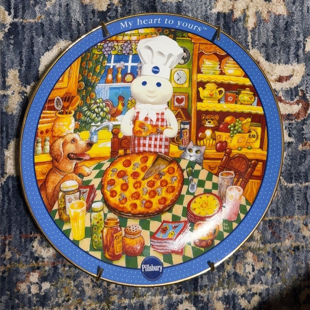 VTG Pillsbury Doughboy Co 2001/2002 Baking Buddies 8” Danbury Mint Plates SET - Picture 7 of 12